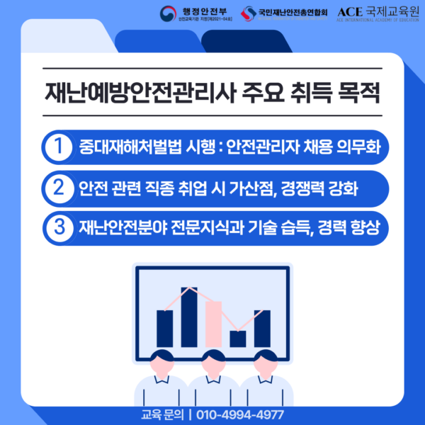 재난예방안전관리사 자격증 주요 취득 목적